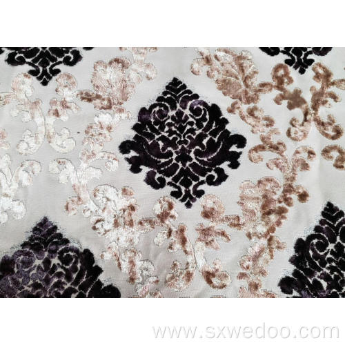 100% Polyester Knitted Jacquard Sofa Fabric Upholstery